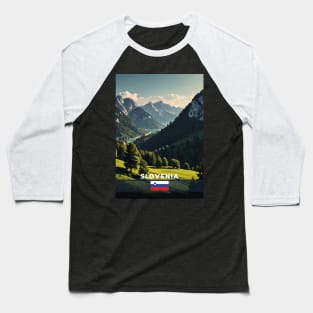 Slovenia Travel Baseball T-Shirt